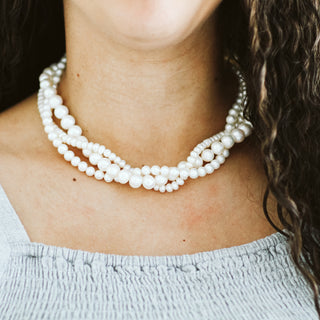 Triple-Strand Pearl Necklace