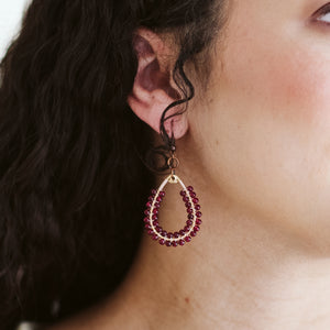 Verity Earrings (Mulberry)