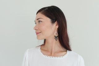 Tapestry Earrings (Onyx)