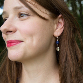 Blue Sea Lapis Earrings