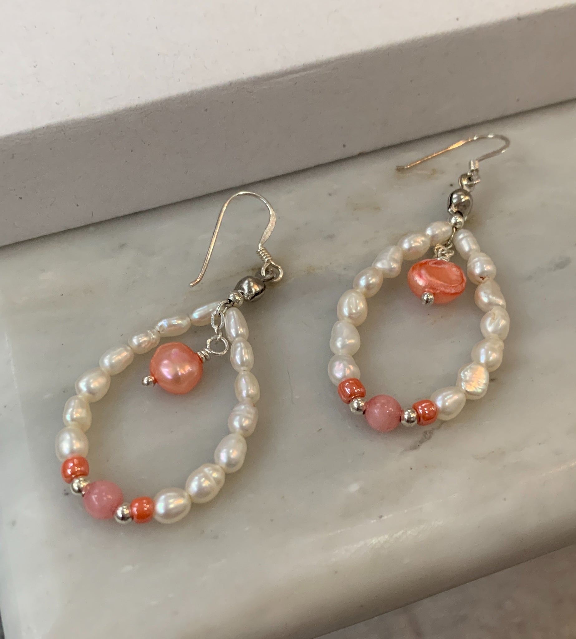 Coral Bouquet Earrings