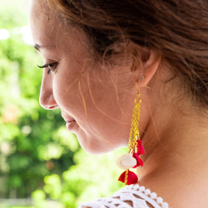Sweet Pea Petal Earrings