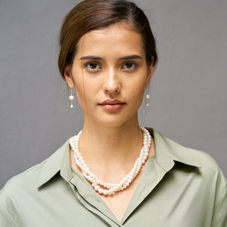 Triple-Strand Pearl Necklace