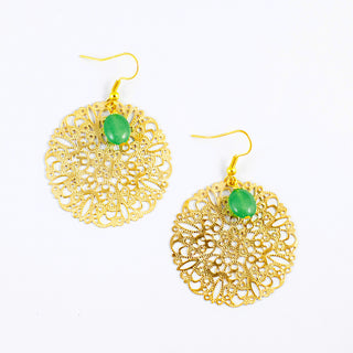 Golden Lace Earrings