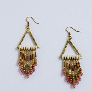 Tapestry Earrings (Dusty Rose)