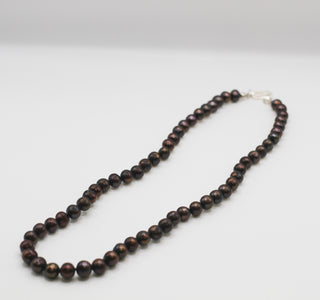 Cranberry Glow Pearl Necklace