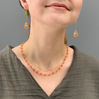 Abiding Joy Necklace (Carnelian)