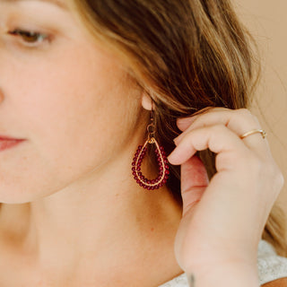 Verity Earrings (Mulberry)